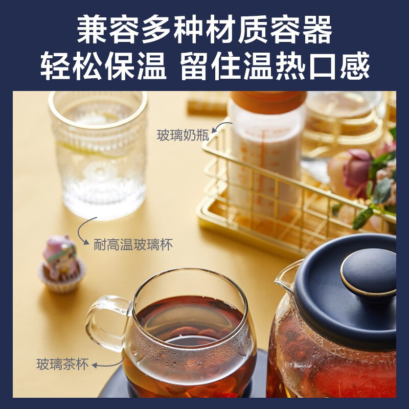 小熊(Bear)迷你养生壶养生杯mini烧水壶煮茶壶保温杯垫多功能花茶壶YSH-C08V1高清大图