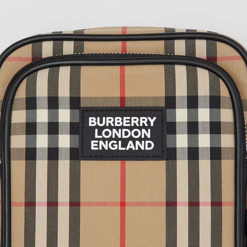 预订 BURBERRY 博柏利 邮差包 经典格纹 斜挎包 单肩包8023381