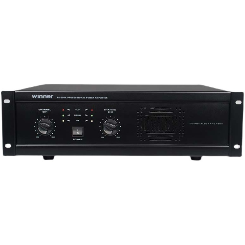 Winner/天逸 PA-200A 专业功放 两通纯后级大功率数字舞台会议KTV功放机