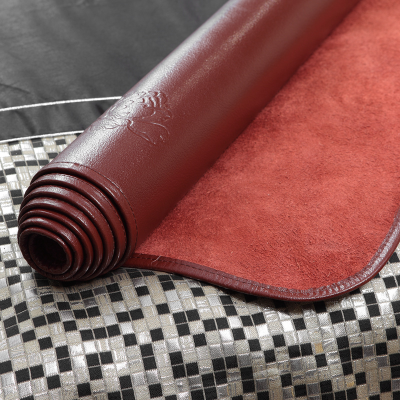 家柏饰(CORATED)牛皮席 1.8米1.5m三件套软席子硬席夏季头层水牛皮凉席 常规手工制硬席（无枕套） 1.2m（4英尺）床