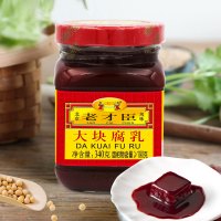 老才臣大块红腐乳原味红方豆腐乳火锅蘸料调味腐乳汁酱豆腐340g*3瓶装