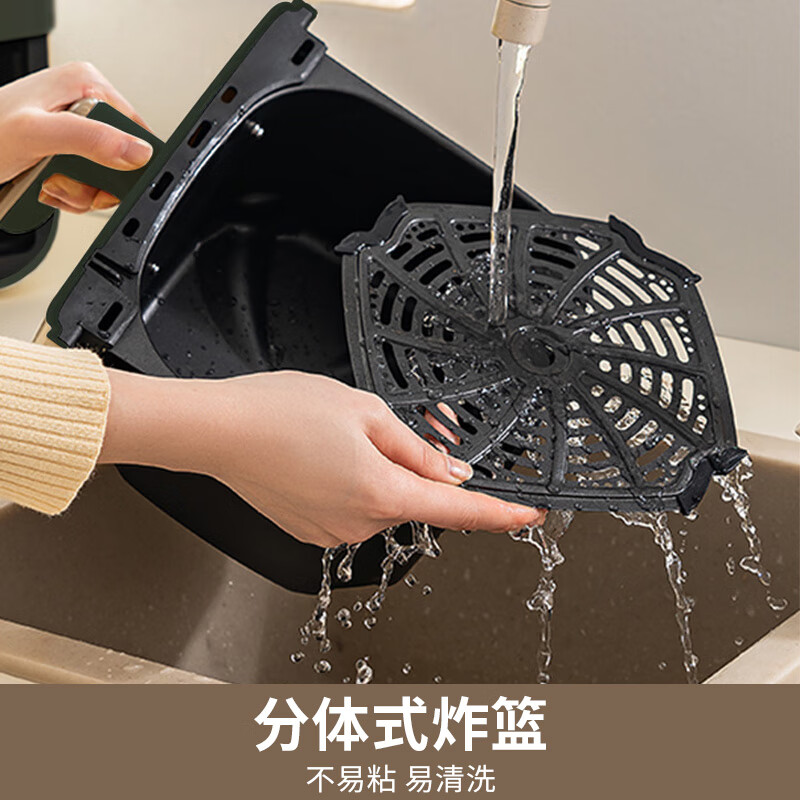 九阳(Joyoung)空气炸锅大容量家用炸薯条机无油煎炸空气炸锅 KL32-VF167[单旋钮加拨杆] 4L高清大图