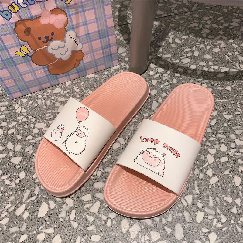 拖鞋女夏天室内居家用浴室防滑外穿防滑洗澡可爱卡通凉拖 随机款式 36-37(适合35-36的脚)