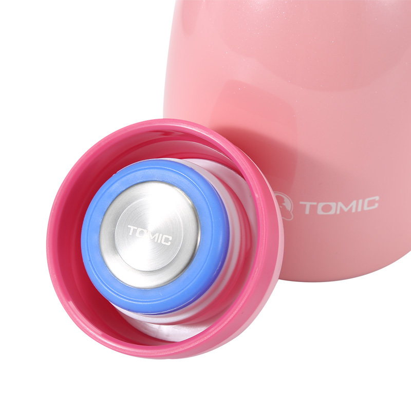 特美刻可爱男女士保温杯小巧便携茶杯不锈钢水杯子 甜粉蔷薇1BBS1268 280ML