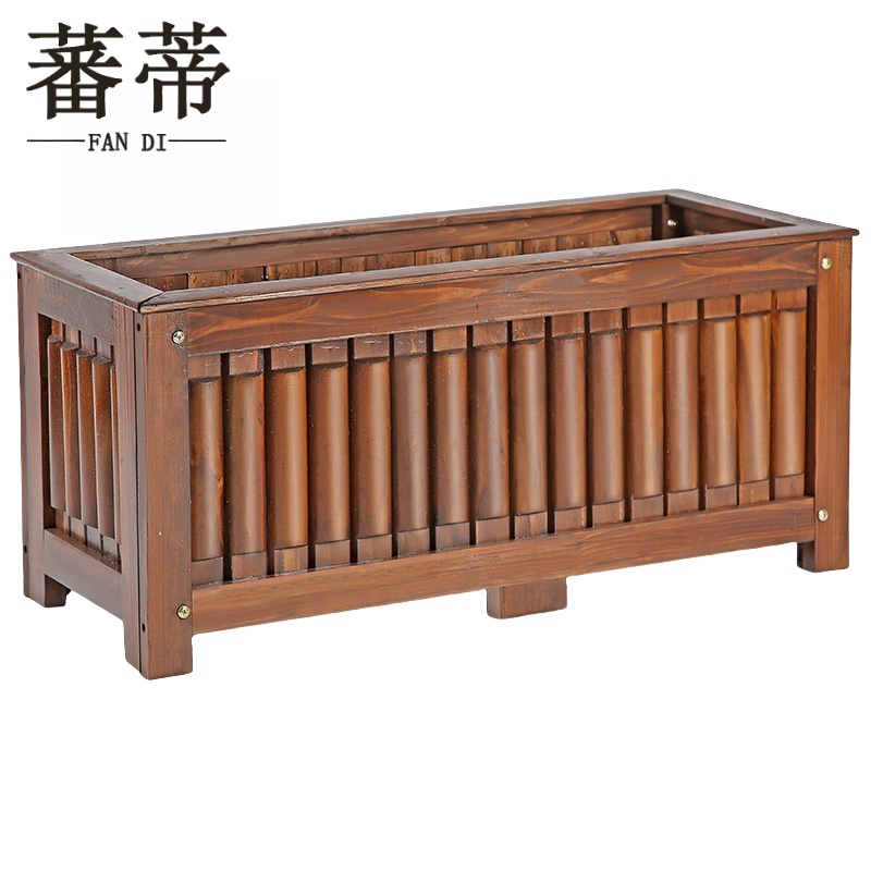 蕃蒂 木质花箱100CM个