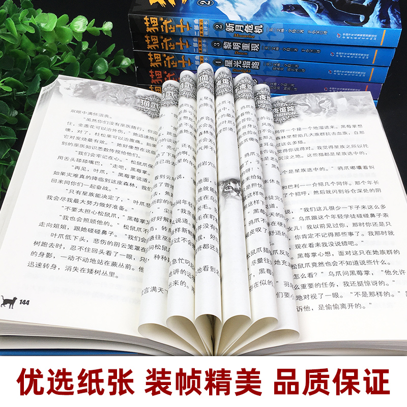 [3册]猫武士二部曲(4-6册) [正版]童书 猫武士第二部曲全套全6册 第二部曲小学生二三年级阅读课外书四五六年级儿童高清大图