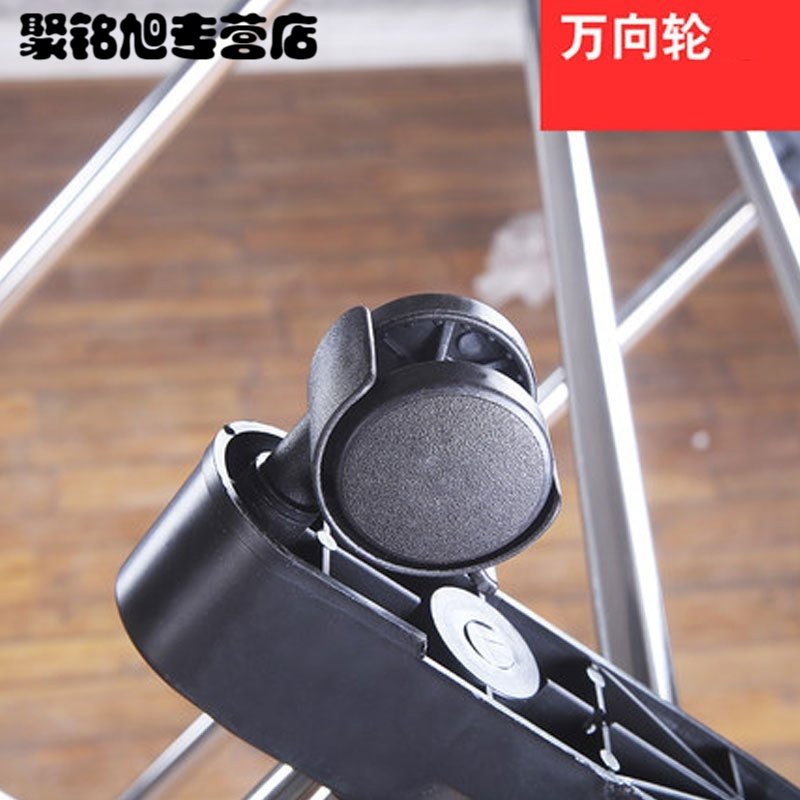 晾衣架落地伸缩不锈钢移动简易双杆式室内凉衣服架子阳台挂晒衣架家庭晾晒多款多色多功能生活日用洗晒用品衣架