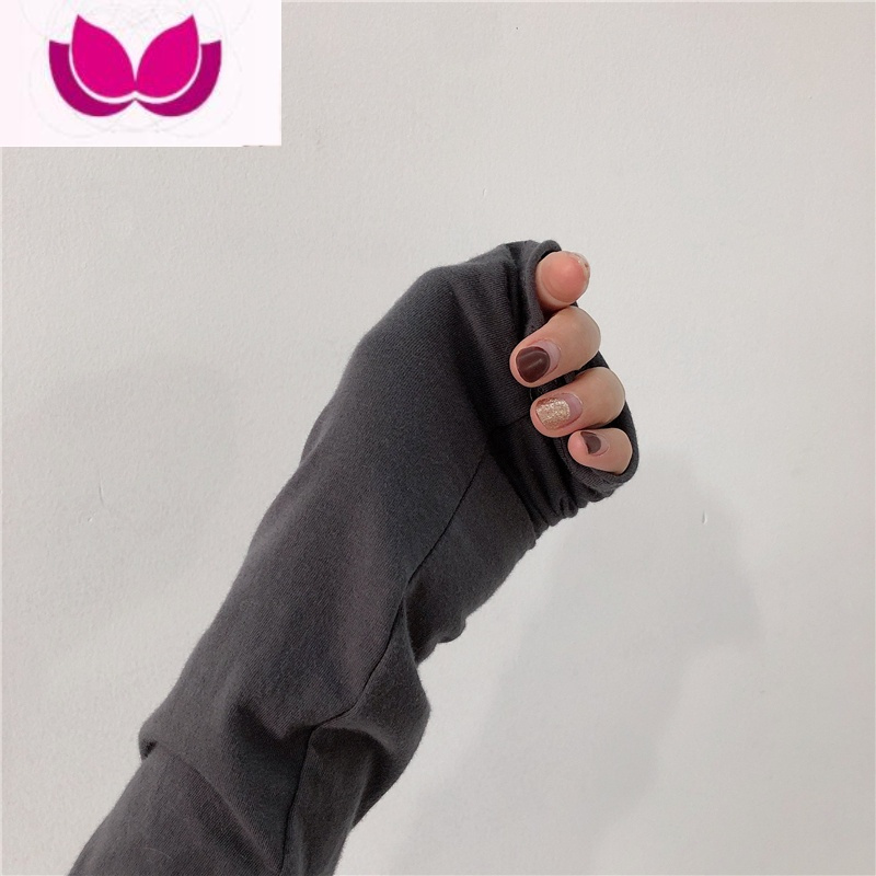 七斓韩版卷边毛边露锁骨宽圆领长袖t恤女修身显瘦内搭薄款打底衫
