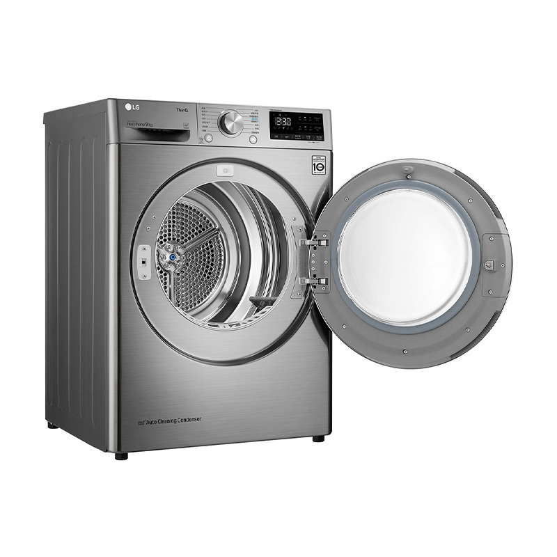 LG 原装进口9公斤热泵式烘干机变频直驱除螨干衣机RC90V9KV2W