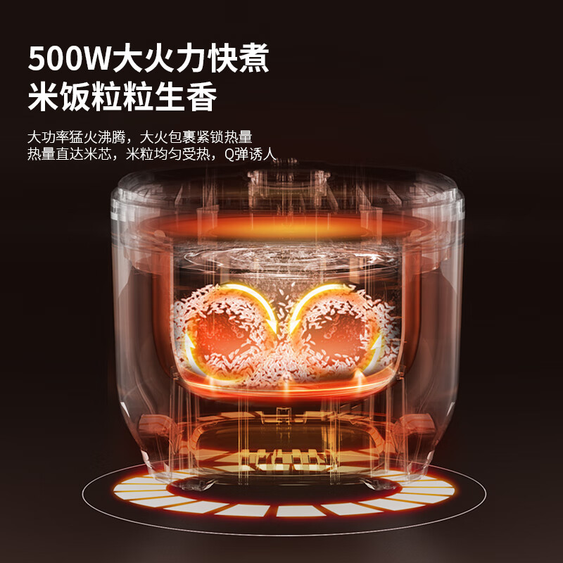 HYUNDAI 智能电饭煲3L白色FBD30-5A8高清大图