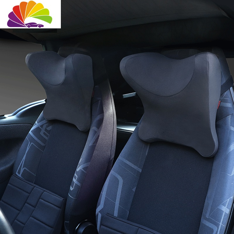 舒适主义泰国乳胶汽车头枕护颈枕车用靠枕腰靠奔驰非记忆棉乳胶车载头
