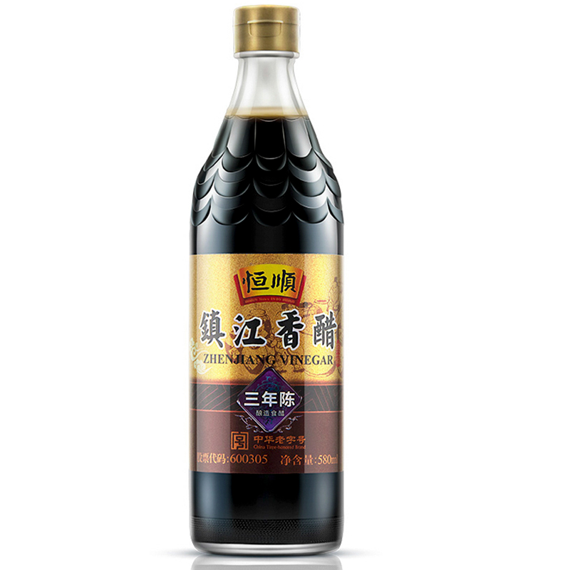 恒顺 三年陈镇江香醋 酿造食醋陈醋 580ml