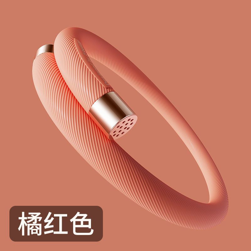 枚红色|元气驱蚊手环宝宝防蚊神器大人儿童户外随身用品防蚊子贴环扣