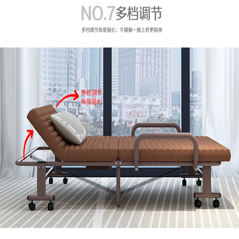 正鹏教学设备 JH 免安装折叠床 单人双人床午休床办公室午睡床 家用便携陪护用床 可拆洗简易行军床 加厚钢管