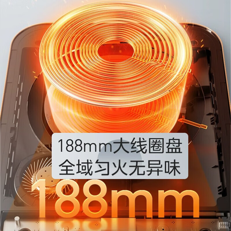 美的(Midea)MC-22RB09 电磁炉家用超薄彩色面板灶立体测温煎炒炖煮涮炸多功能防水预约高清大图