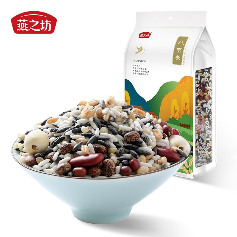 燕之坊八宝米1kg量贩装五谷杂粮粗粮粥饭 11种食材香甜软糯
