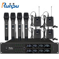 润普Runpu国产化 专业会议话筒 无线一拖八麦克风 4手持+4领夹RP-WPL9908K