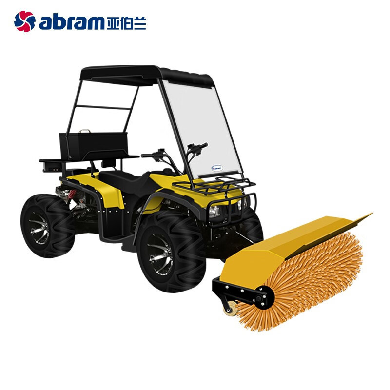 亚伯兰 暴风雪1500 大型驾驶式扫雪车 清扫宽度1.5米 YBL-BFX1500-4配滚刷雪铲抛雪黄色 YGQC