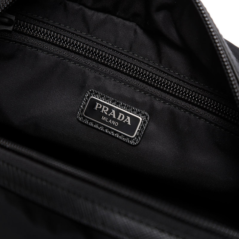 普拉达prada男士renylon再生尼龙配皮旅行收纳包洗漱包手提包2na8192