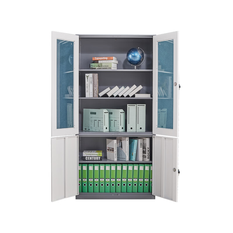 [企诺]文件柜 QNGA01FO-06LPA 900×400×1850mm 冷轧钢板 组高清大图