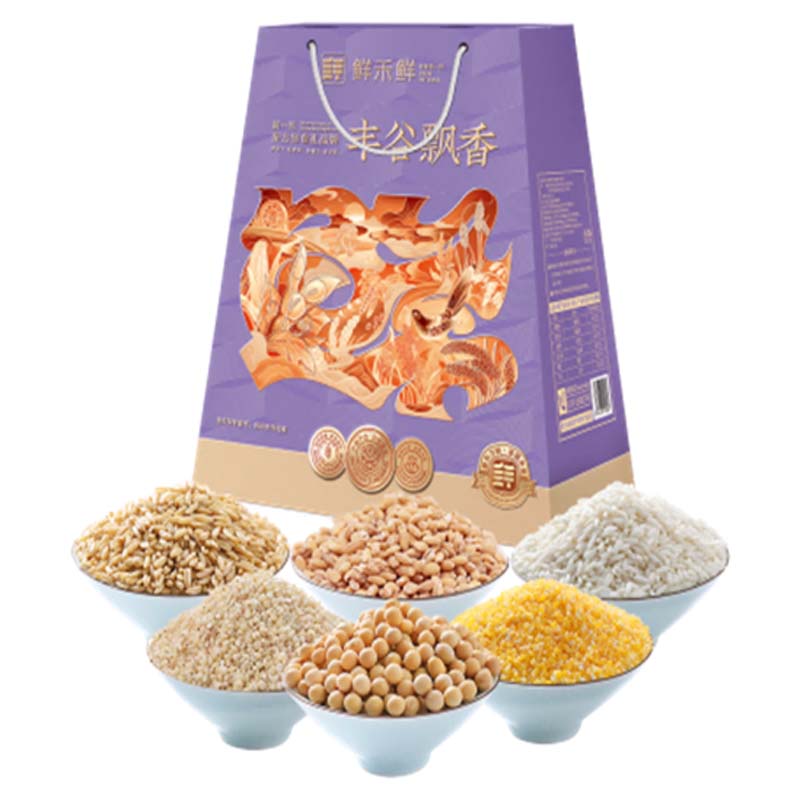 鲜禾鲜杂粮礼盒组合装丰谷飘香杂粮礼盒1800g
