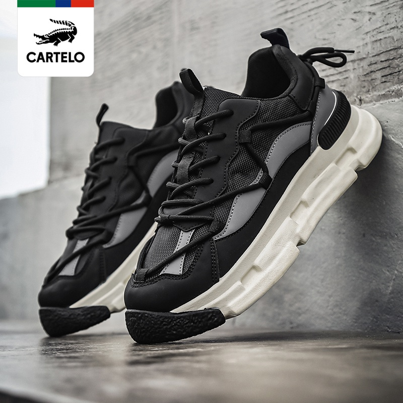 线下专柜同款卡帝乐鳄鱼cartelo新款厚底男鞋休闲鞋子男潮流老爹鞋