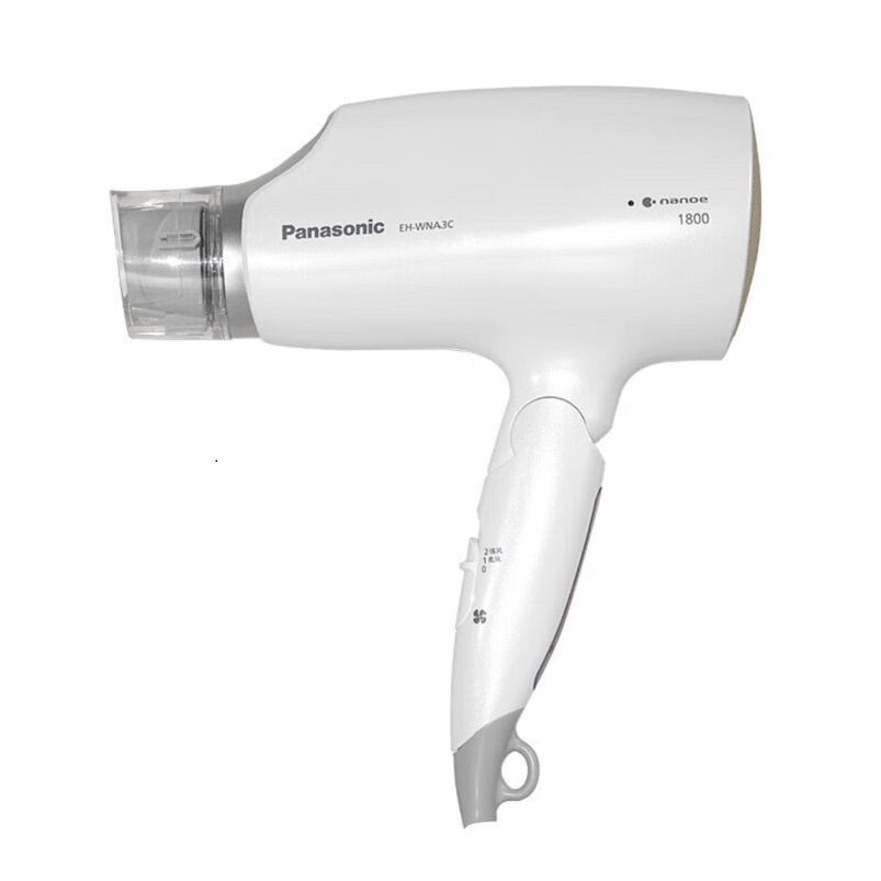 松下(Panasonic)电吹风机 家用大功率 高速大风力速干 折叠便携 负离子纳诺怡吹发护发 EH-WNA3C高清大图