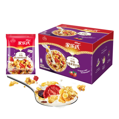 Kellogg's 家乐氏 谷兰诺拉草莓什锦水果谷物 490g（35g*14）/盒