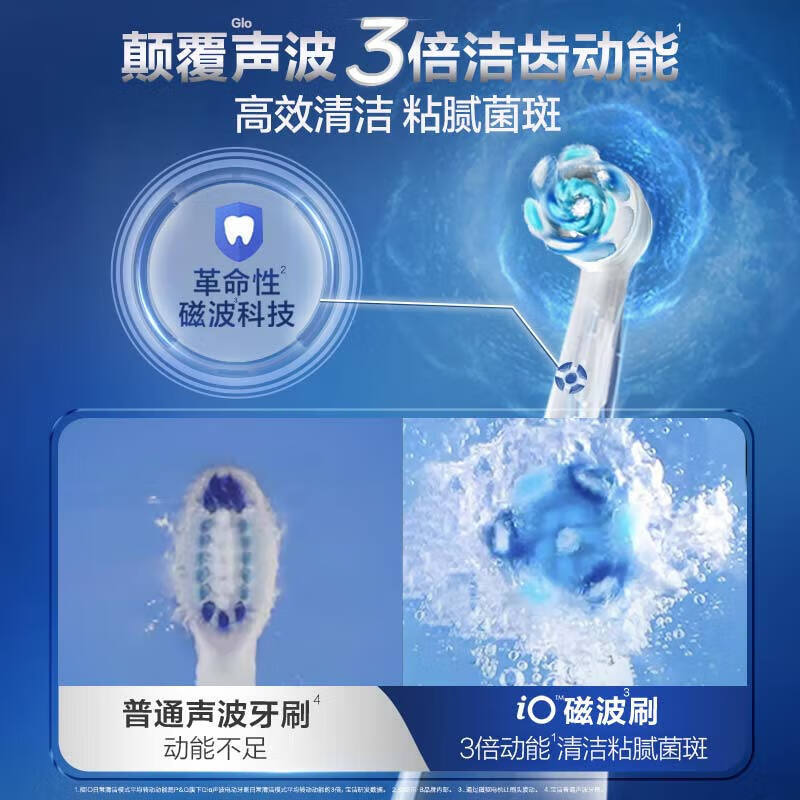 欧乐-B(Oral-B)电动牙刷 io5粉色成人德国进口智能微震声波欧乐b电动牙刷高清大图