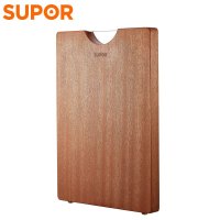 苏泊尔(SUPOR)砧板 乌檀木整木菜板 实木家用擀面案板方形切菜板 加厚大号45*3.0cm W453030AD1