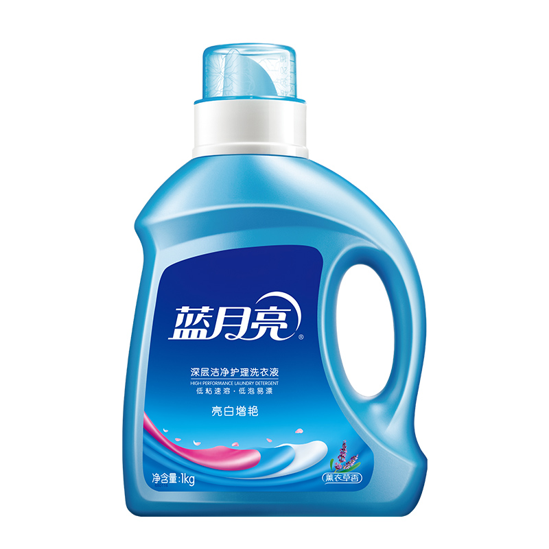 蓝月亮 洗衣液3斤套装:亮白增艳薰衣草洗衣液1kg瓶+500g袋装 80001946高清大图