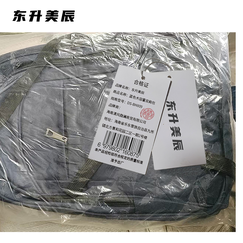 东升美辰 蓝色大容量双肩包 DS-BH809 个高清大图