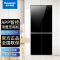 松下(Panasonic)NR-D521CX-K 510升十字对开门冰箱顶置压缩机银离子 APP智控无边框玻璃门熔岩黑