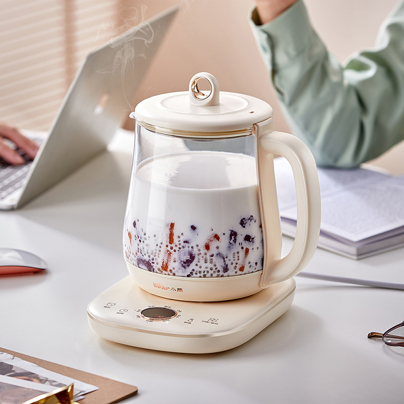 小熊养生壶家用多功能办公室小型玻璃煮茶器泡茶花茶烧水壶煮茶壶YSH-E15G1高清大图