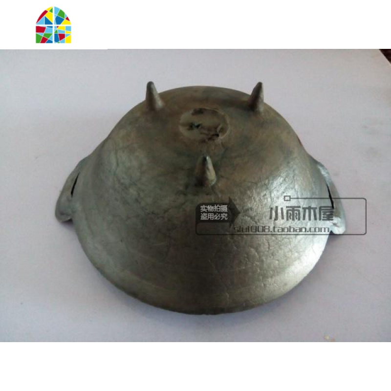 老式熟铁有脚加厚双耳炒锅铁锅焖面专用锅涂层锅 FENGHOU 30cm(3人用)深9.5cm1.9kg高清大图