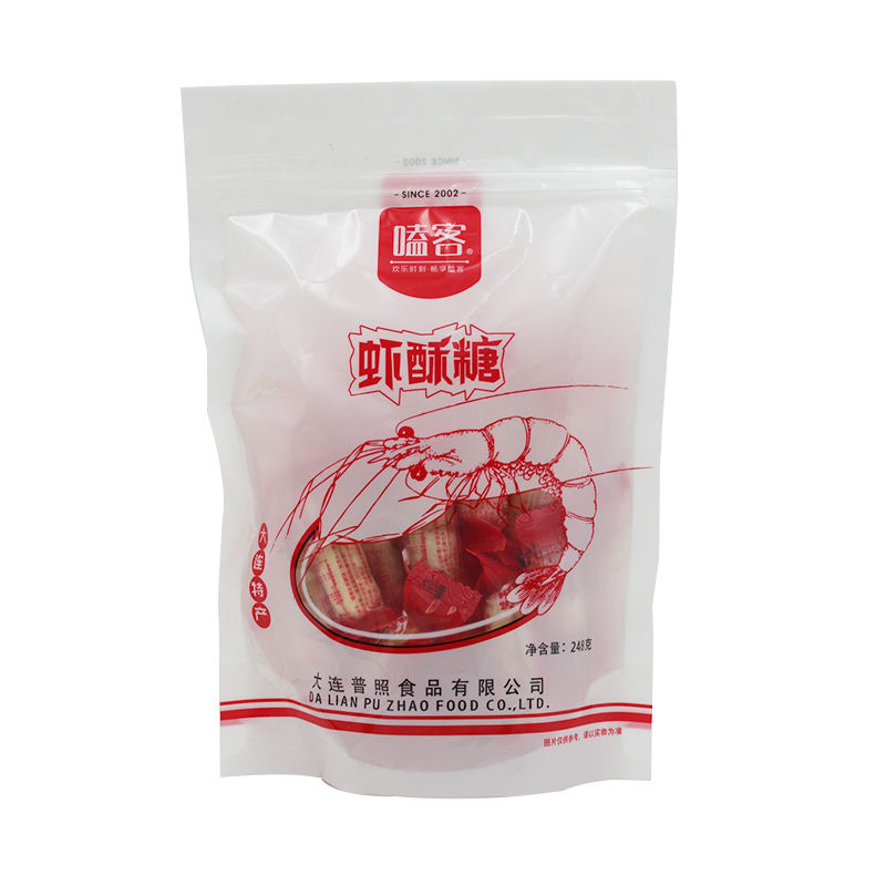 嗑客虾酥糖248g/袋 大连特产果仁酥心糖 大虾酥花生酥