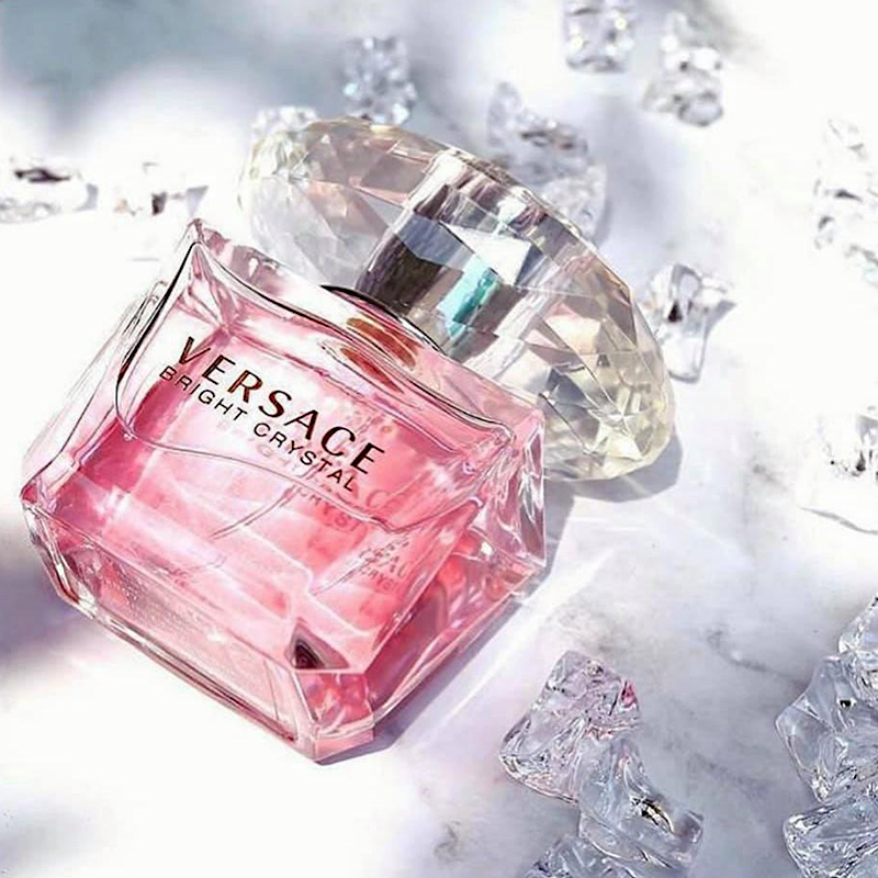 范思哲versace粉黄黑水晶女士淡香水晶钻粉钻