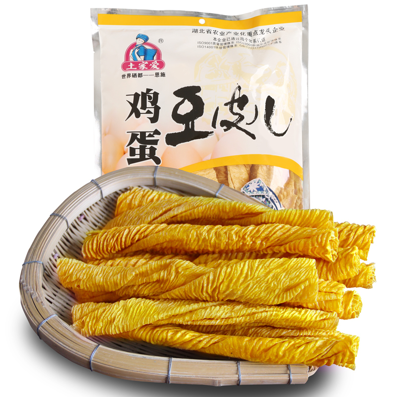 土家爱鸡蛋豆皮儿300g