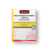 Swisse斯维诗维生素c泡腾片vc片维c高浓度浓缩维他命c1000mg澳洲原装 60片/盒*2盒