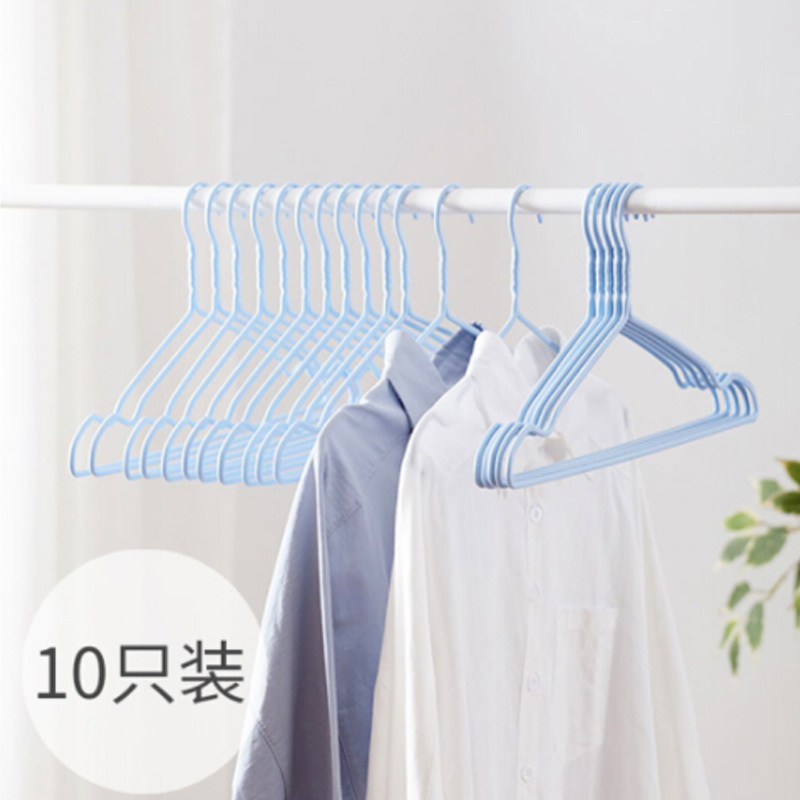 企购优品无痕防滑晾衣架 浸胶挂架10只装