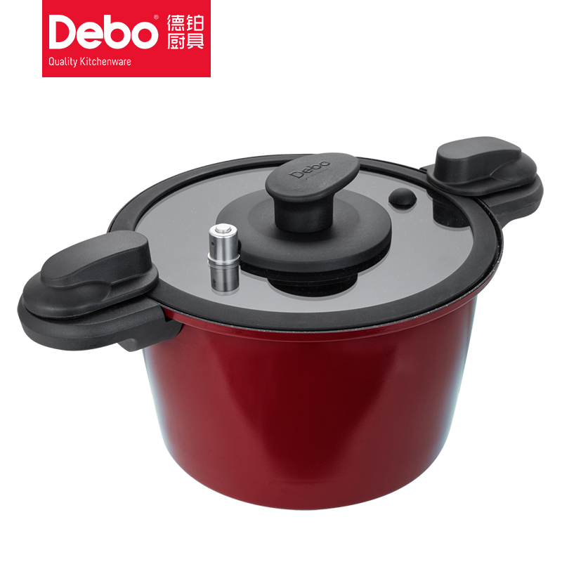 德铂(Debo) 不锈钢锅 锅具格兰杰麦饭石微压力锅DEP-751