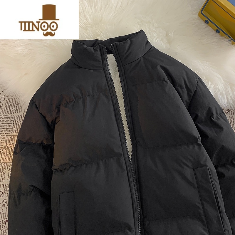 YANXU冬季加厚保暖棉衣男生2023新款宽松休闲百搭棉袄韩版潮牌棉服外套 MTHH-MT-2284黑色 XXL