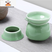 茶漏网茶滤器茶隔陶瓷套装茶具配件茶叶过滤网泡茶器创意茶杯 茶漏+送公道杯-梅子青505R5I