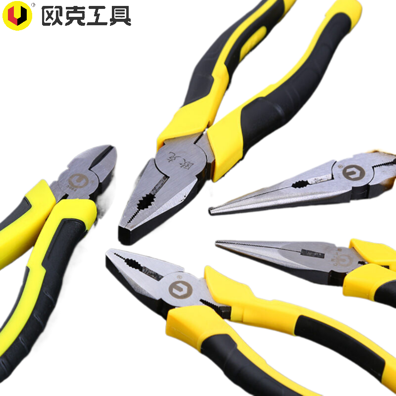 欧克(Ouke)钢丝钳美式老虎钳克丝钳 多功能平口钳(6英寸150mm OK-3341)高清大图