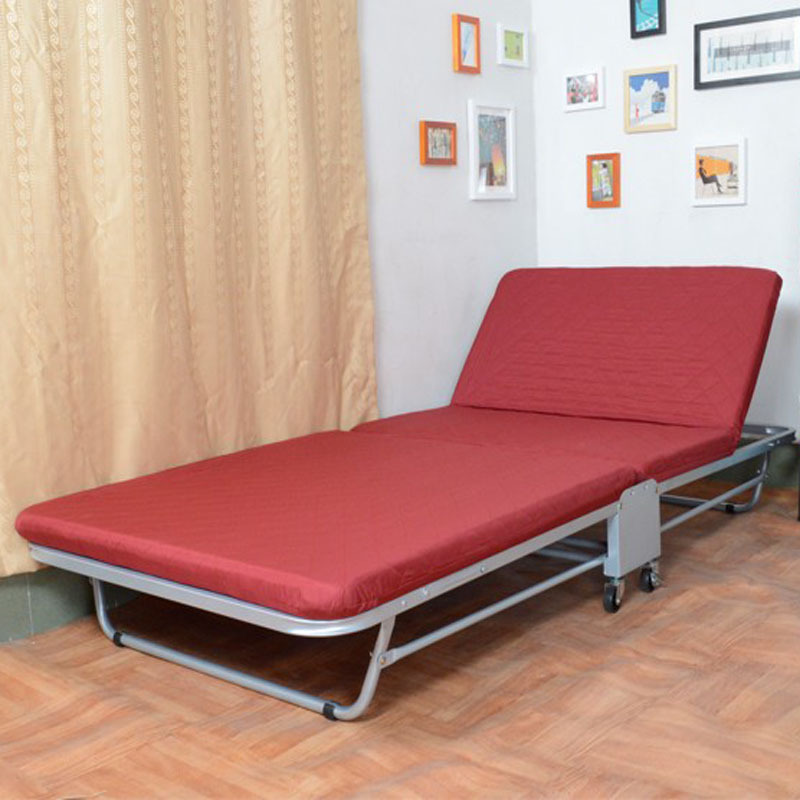 折叠床单人床办公室简易床家用加宽午休床午睡床陪护成人床躺椅视频