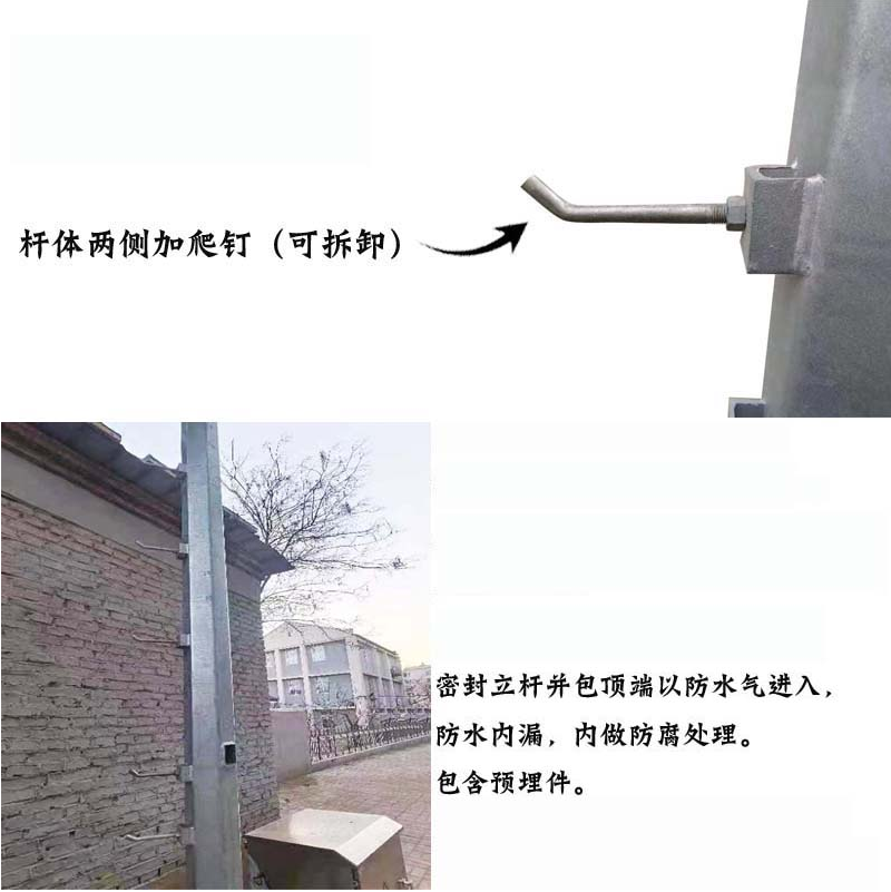 瑾如云海 视频监控杆 4m高清大图