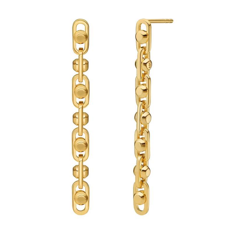 迈克·科尔斯(MICHAEL KORS)女士耳饰14K金合金925纯银抛光设计典