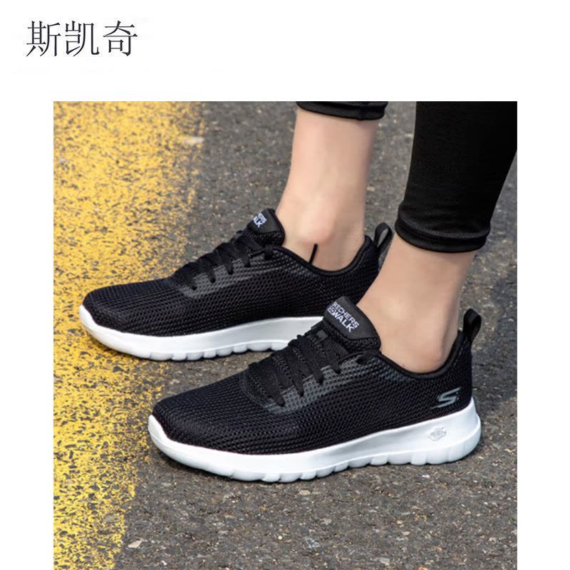 斯凯奇 女鞋夏季网面跑步 15641-BKW95 双图片