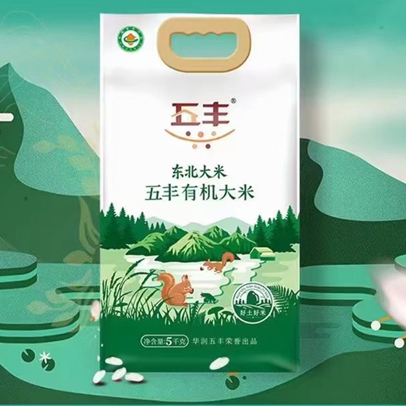 华润五丰五丰有机大米东北大米系列5kg视频