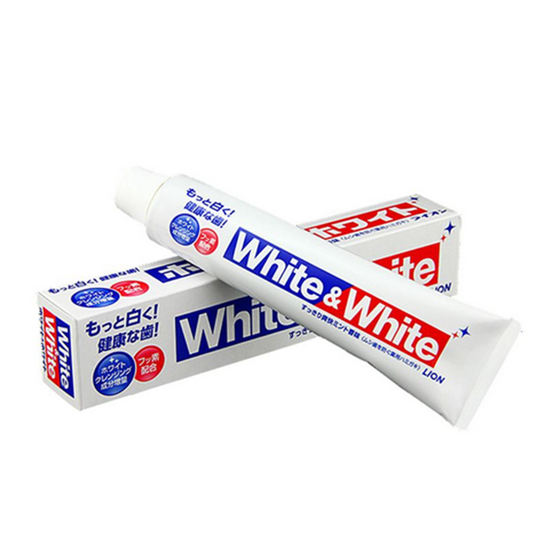 狮王(LION) WHITE&WHITE元气美白牙膏150g